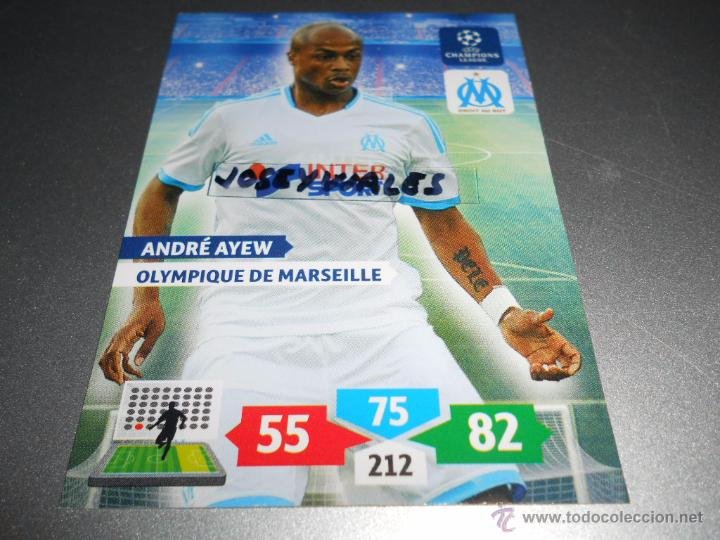 ADRENALYN xl ligue des champions 13/14 ANDRE AYEW-Olympique de Marseille